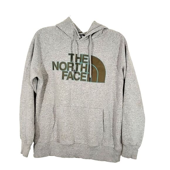 The North Face Tops - The North Face Womens Gray Hoodie Drawstring LOGO Pocket